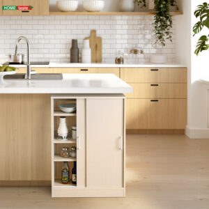 さわやかなカウンター下引き戸収納6020