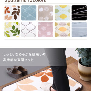 洗えるデザイン玄関マット 45×65cm 【ヴィタム2-Witam2-】