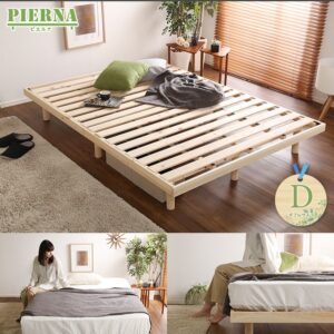 総檜脚付きすのこベッド(ダブル) 【Pierna-ピエルナ-】