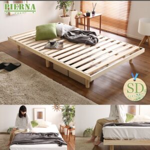 総檜脚付きすのこベッド(セミダブル) 【Pierna-ピエルナ-】