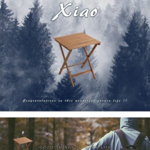 人気の折りたたみガーデンテーブル（木製）アカシア材を使用 | Xiao-シャオ-