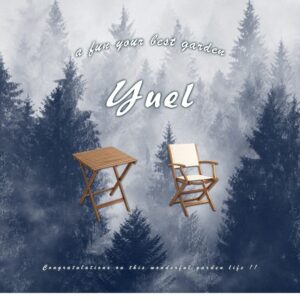 折りたたみガーデンテーブル・チェア肘付き（3点セット）人気素材のアカシア材を使用 | Yuel-ユエル-