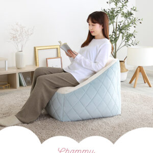 大人かわいいインテリア 背もたれ付きビーズソファ 【Chammy -チャミー-】