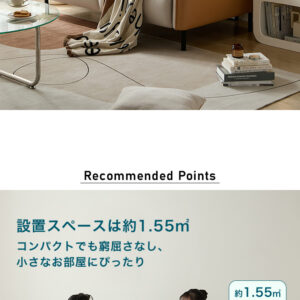 コンパクト2人用ソファ