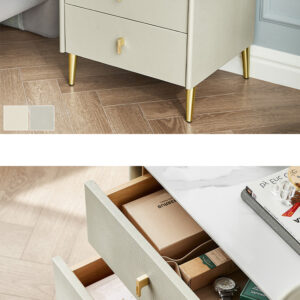 2段引き出しナイトテーブル