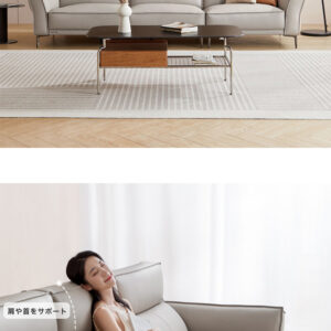 本革カウレザー 左1人掛け+右3人掛けソファ