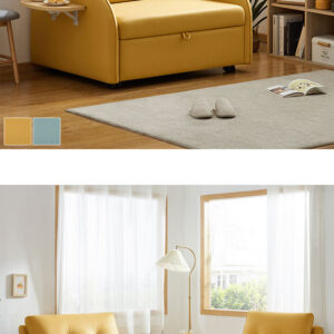 収納式サイドテーブル付きソファベッド（大）