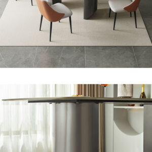 ダイニングテーブル＆チェア-オレンジ-　5点セット　160cm